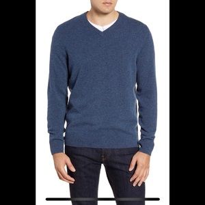 NWOT NORDSTROM Cashmere V-Neck Sweater XL